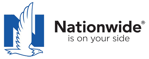Blue and white eagle logo with "Nationwide is on your side" text.